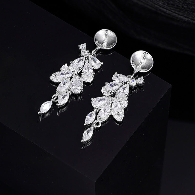 Zircon Light Luxury High-grade Tassel Sparrow Earrings