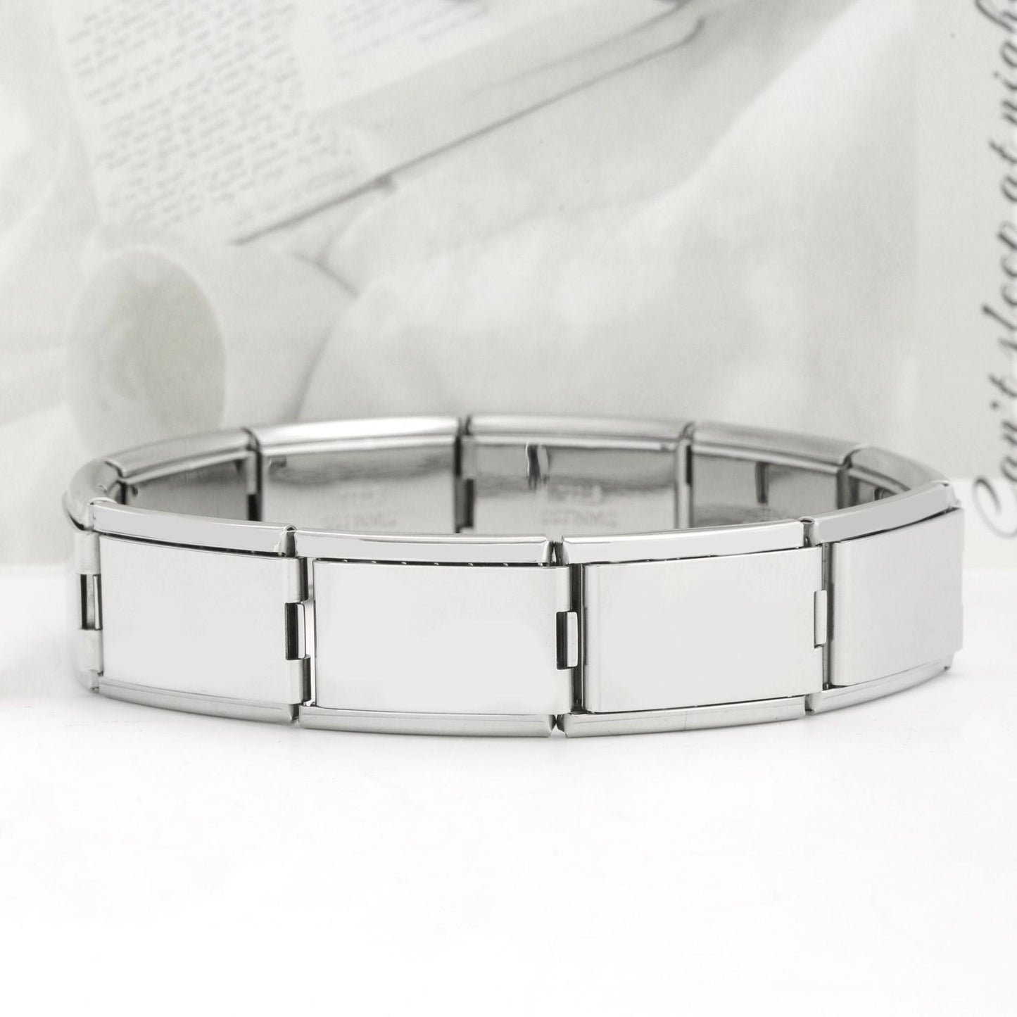 Italian Elastic Fashion Stainless Steel Green Bracelets