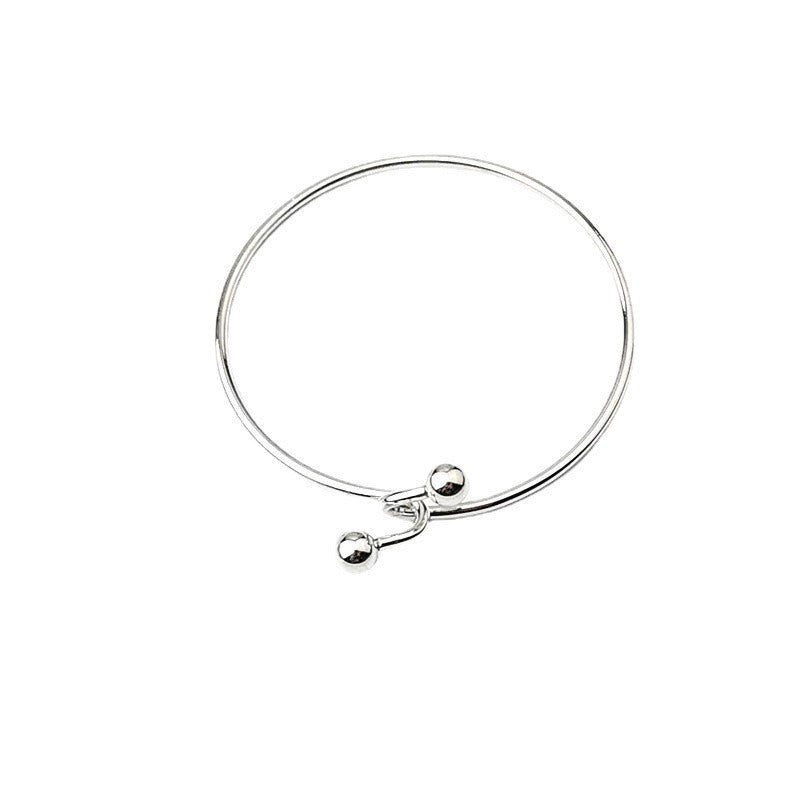 Style Temperament Wild Double Bead Buckle Personality Bracelets