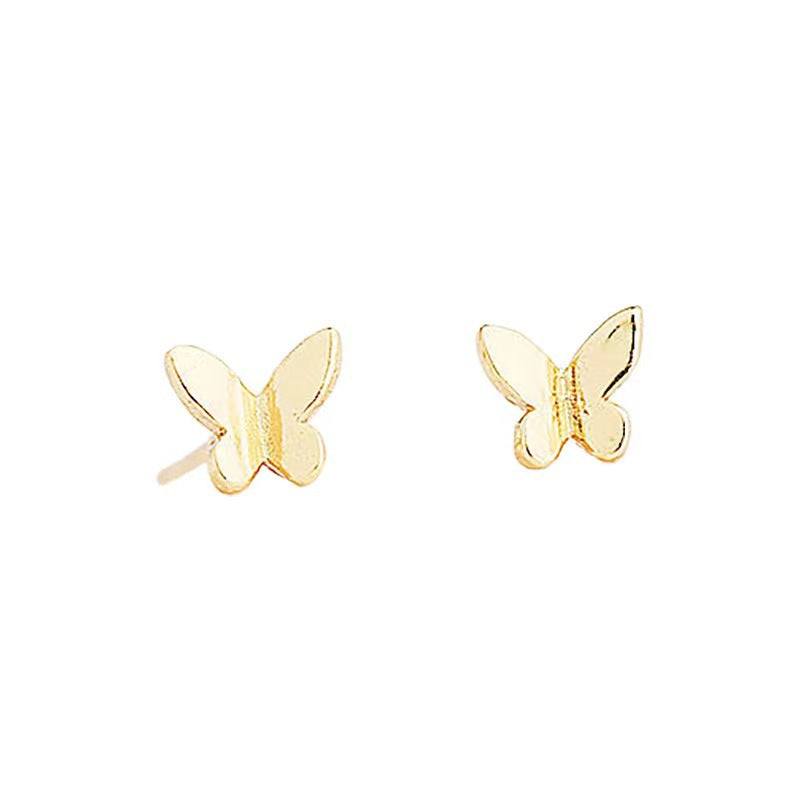 Women's Sier Needle Butterfly Small Exquisite Eardrops Earrings