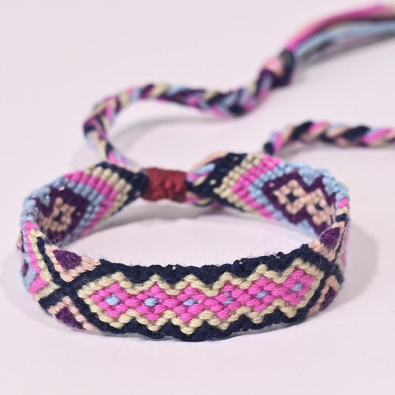 Stepped Into Nepal Ethnic Style Hand-knitted Bracelets