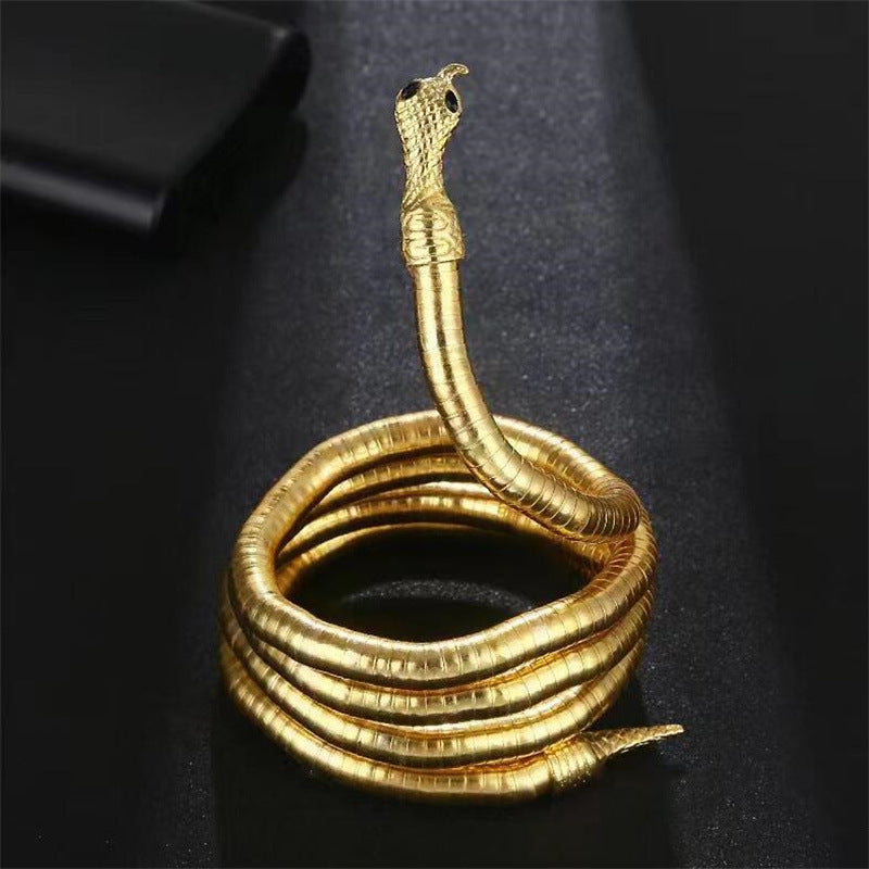 Women's & Men's Dark Cool Earth Snake Exaggerated Niche Personality Design Necklaces