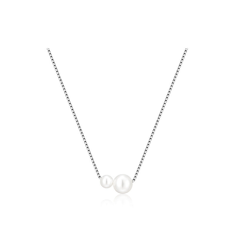 Women's Pearl Simple Elegant French Advanced Clavicle Chain Necklaces