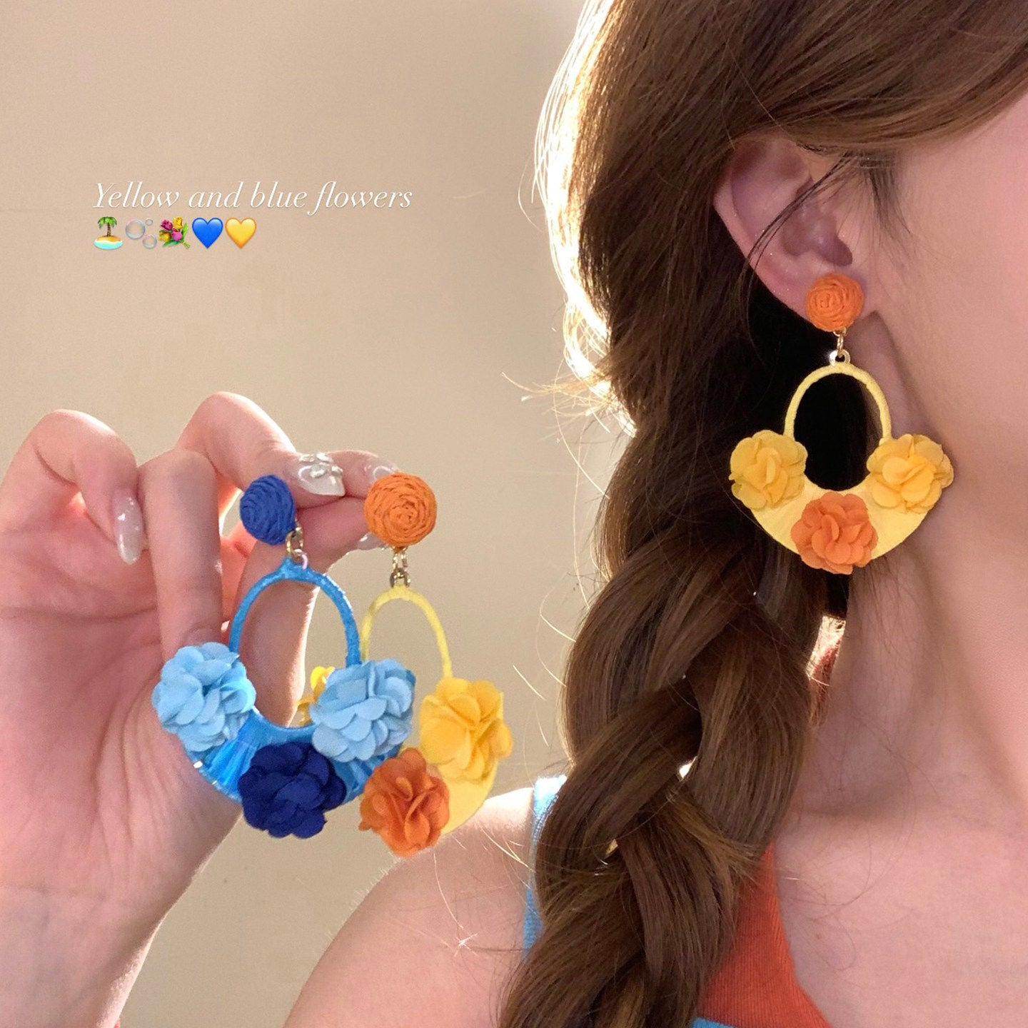 Women's Fairy Beautiful Flowers For Seaside Vacation Style Rings