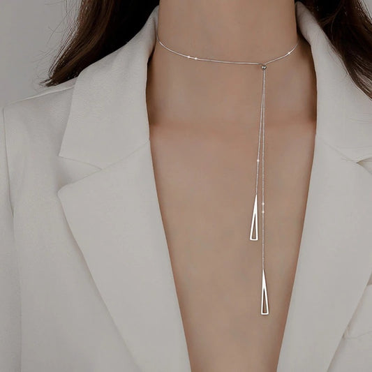 Women's Wheat Tassel Sweater Chain Pull For Necklaces