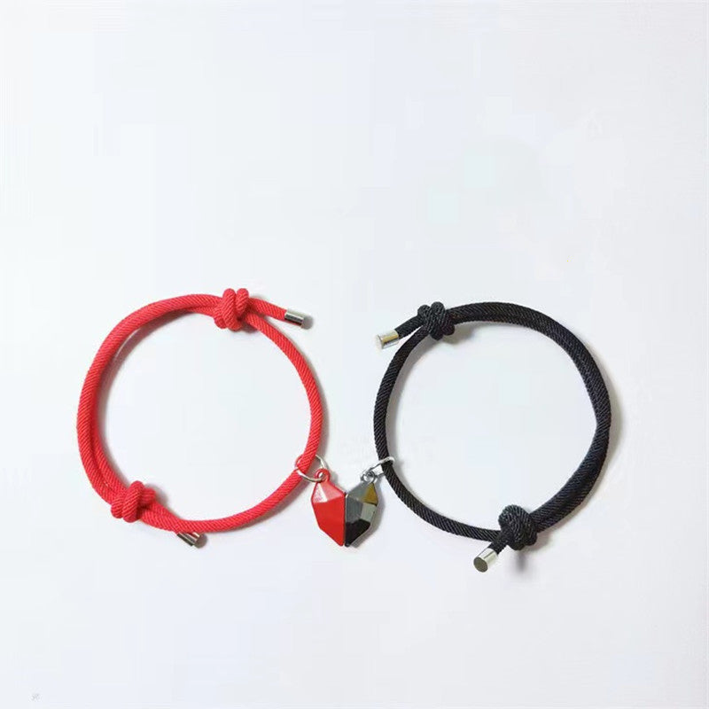 Suction Package Black White Stone Long-distance Bracelets