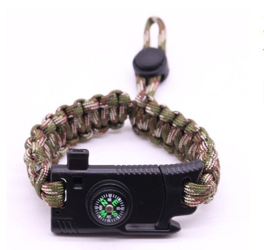 Multifunctional Carrying Strap Camping Survival Outdoor Adventure Emergency Bangle Bracelets
