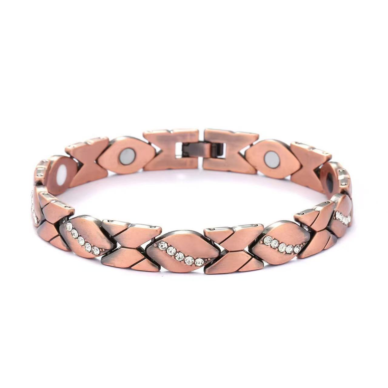 Women's Magnet Affordable Luxury Fashion Clover Alloy Diamond Single Bracelet