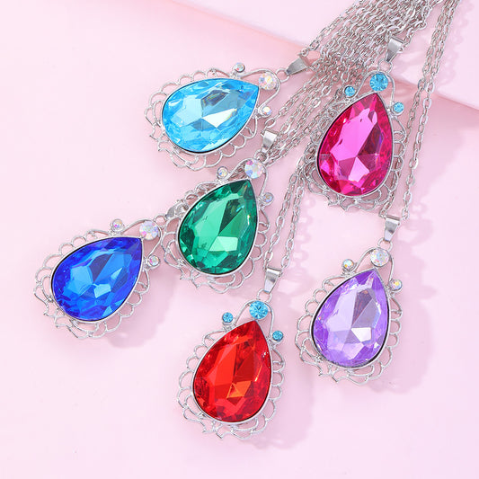 New Sophia Power Stone Princess Charm Necklaces