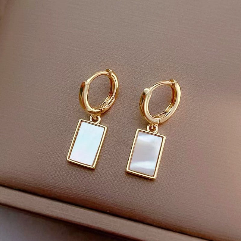 Women's Luxury High-grade Square Tassel Elegant Sweet Earrings