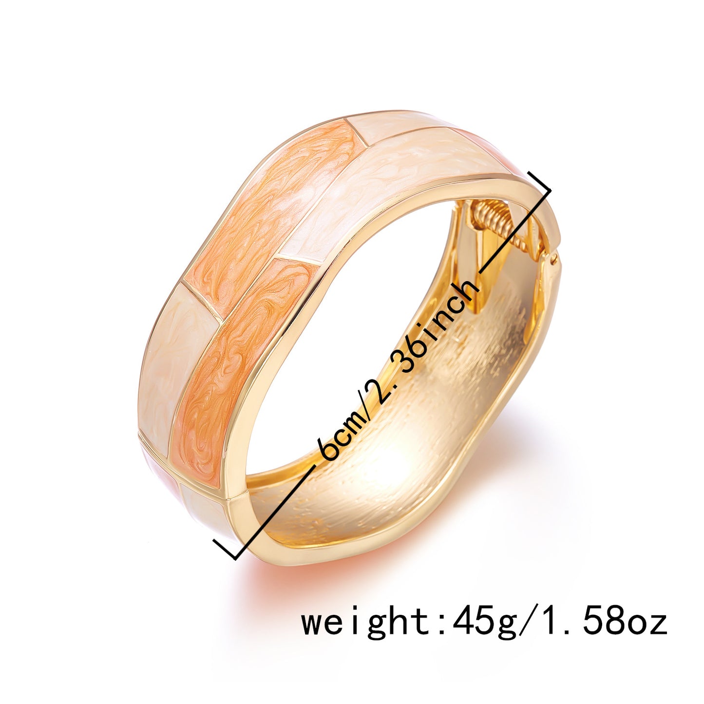 Dripping Wide Retro Style Exaggerated Opening Bracelet