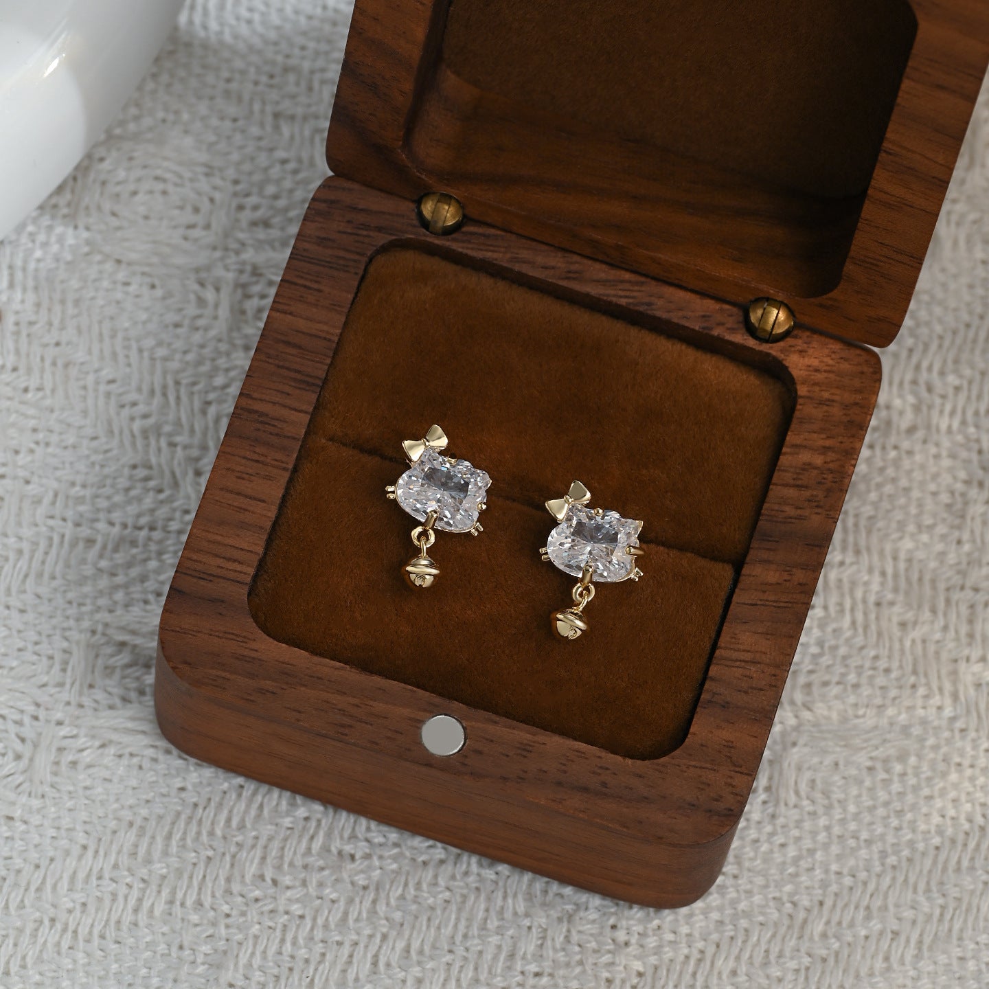 Style Fashion Design Zircon Female Sweet Temperament Stud Earrings