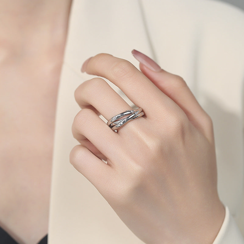Light Luxury Temperament High Sense Design Unique Ring