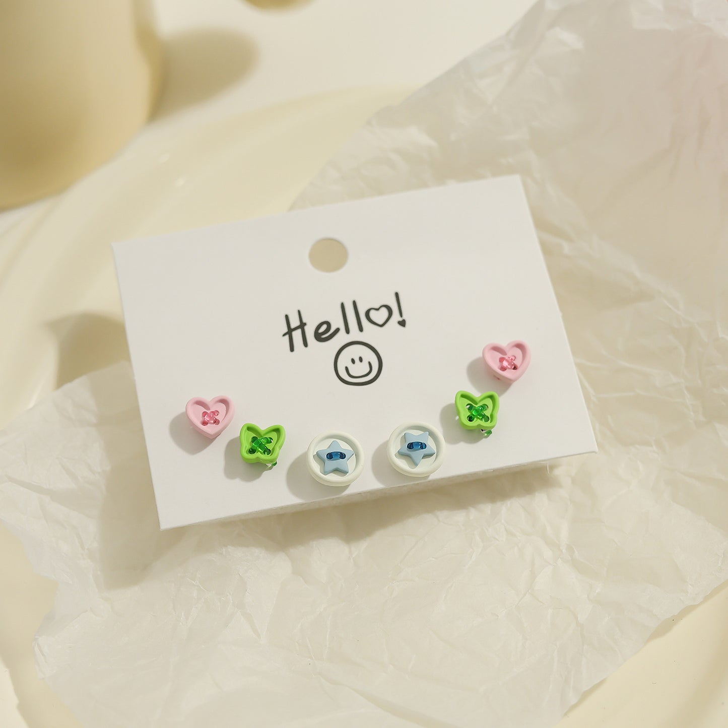 Children's Cute Sier Female Personality Small Animal Earrings