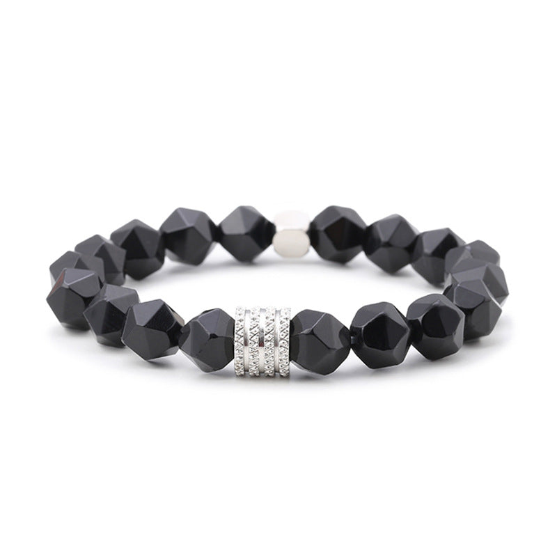 Men's Eye Cut Stone Stainless Steel Accessories Bracelets