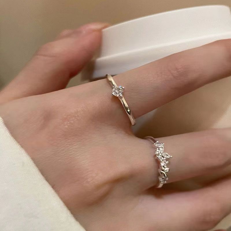 Zircon Light Luxury High Sense Design Rings