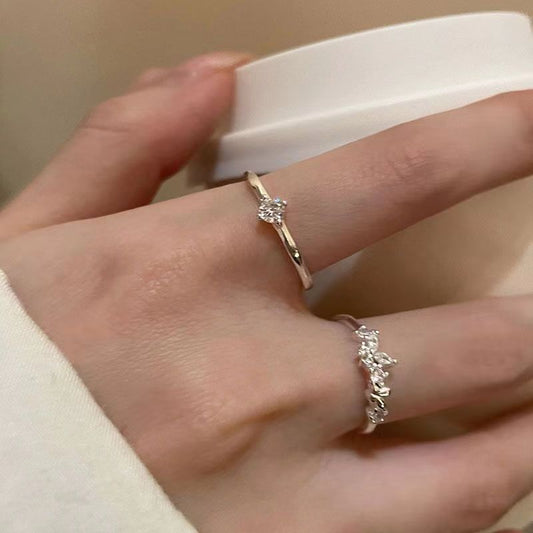 Zircon Light Luxury High Sense Design Rings