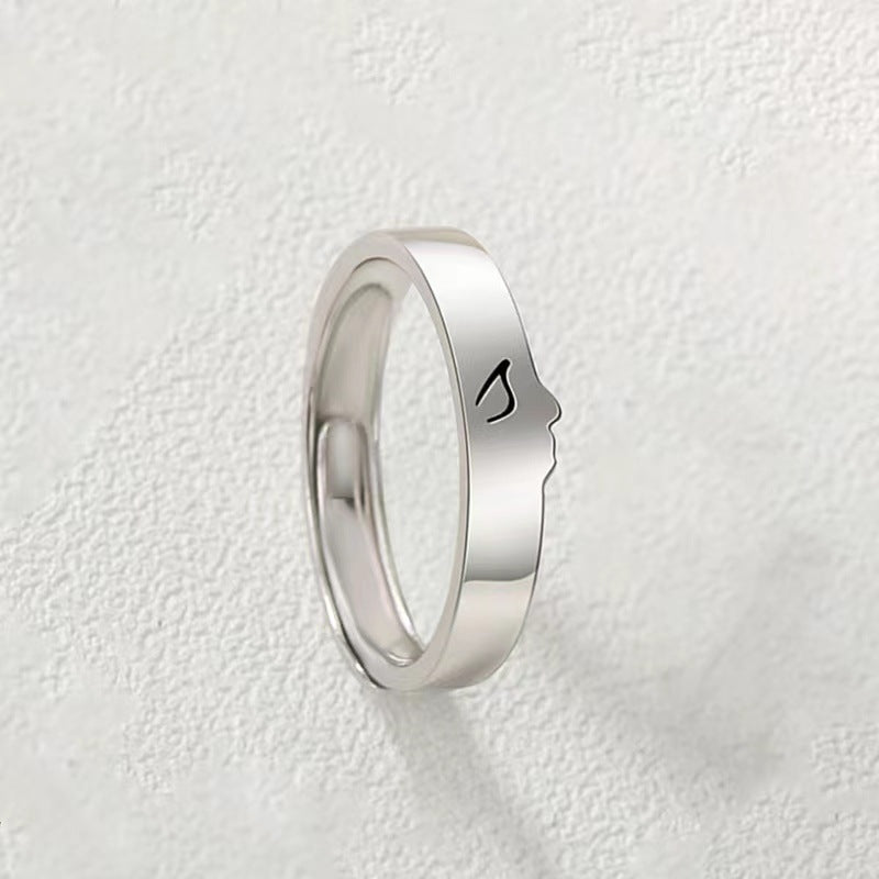 Simple Niche Design Adjustable Opening Gift Rings