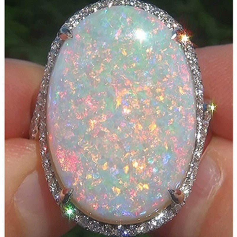 Women's Classic Opal Hand Jewelry Fashion Rings