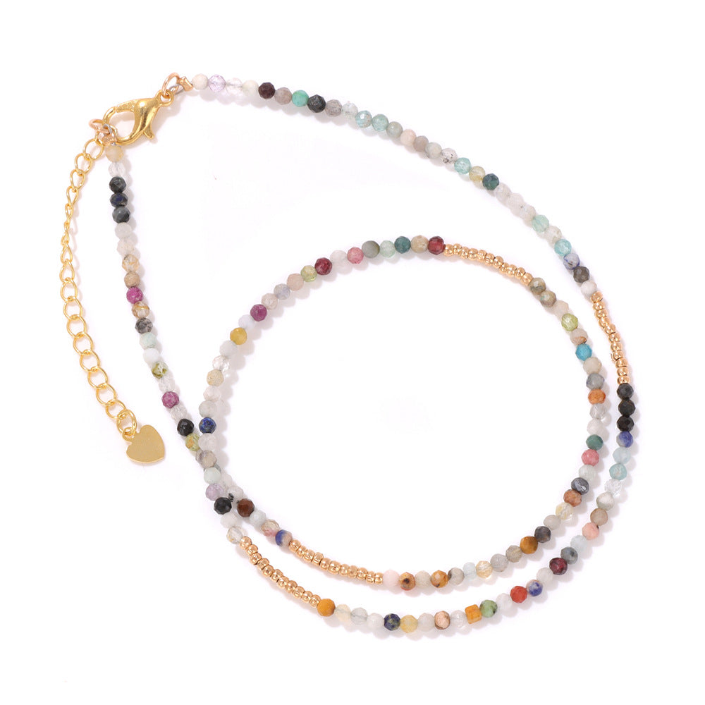 Stone Beading Clavicle Chain Female Niche Necklaces