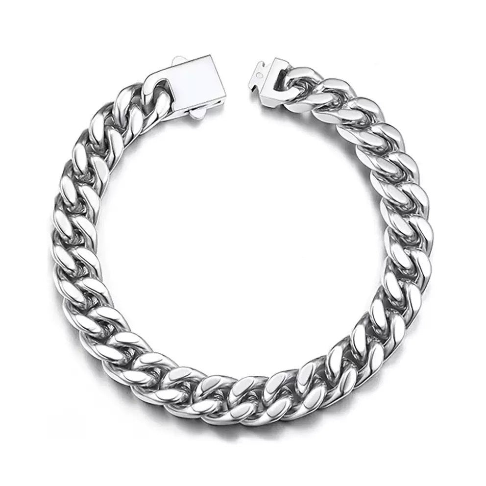 Men's Link Chain Gold Plating Simple High Bracelets