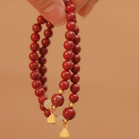 Content Purple Gold Sand Cinnabar Female Natural Bracelets