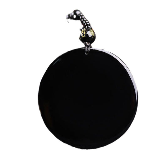 Women's & Men's Obsidian Dragon Phoenix Gossip Crystal Appetizer Necklaces