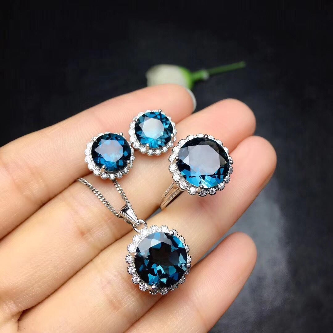 Streaming Imitation Sri Lanka Aquamarine Carat Pendants