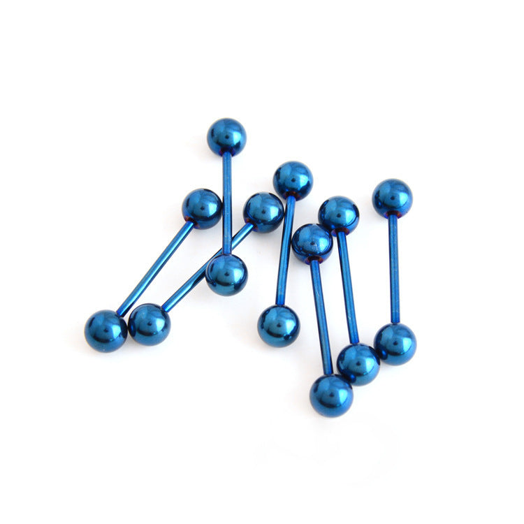 Human Body Piercing Titanium Steel Tongue Pin Stainless Ear Bone Stud Earrings