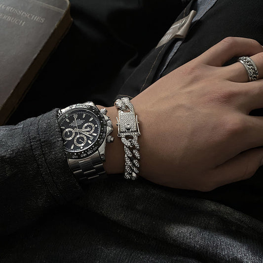 Men's Niche Design Cuban American Style Disco Jumping Cold Boys Bracelets
