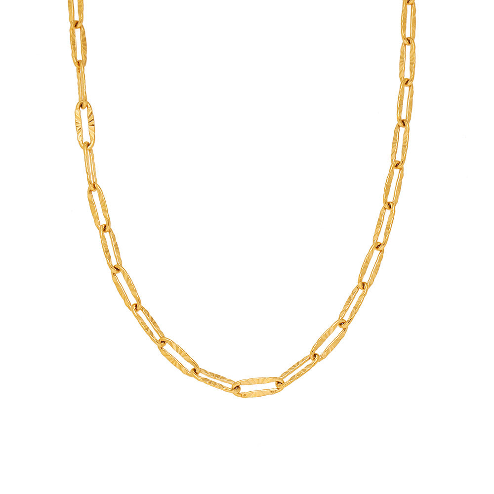 Entry Lux Twin Clavicle Chain Wholesale Necklaces