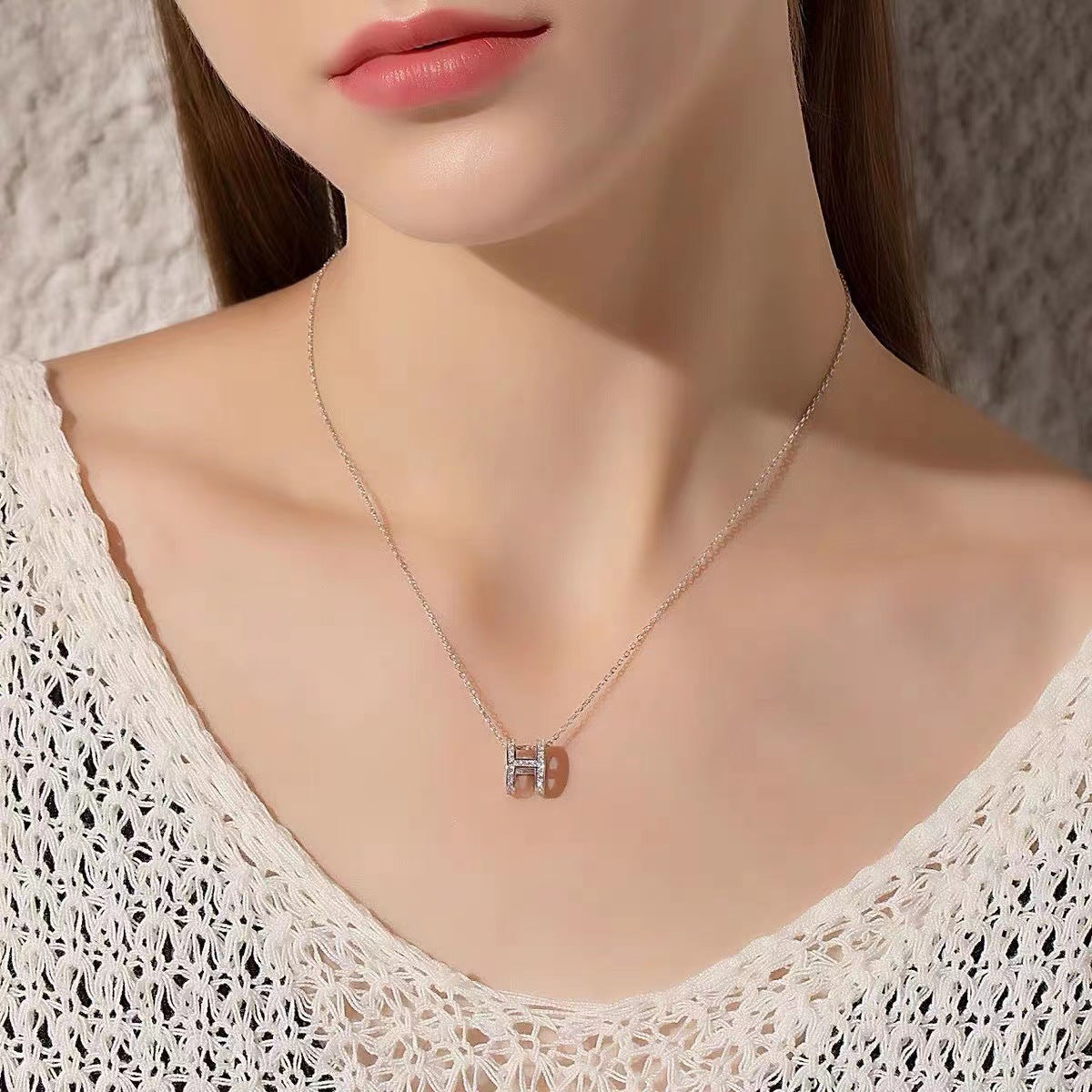 Sweet Letter Stylish Simple Versatile Clavicle Necklaces