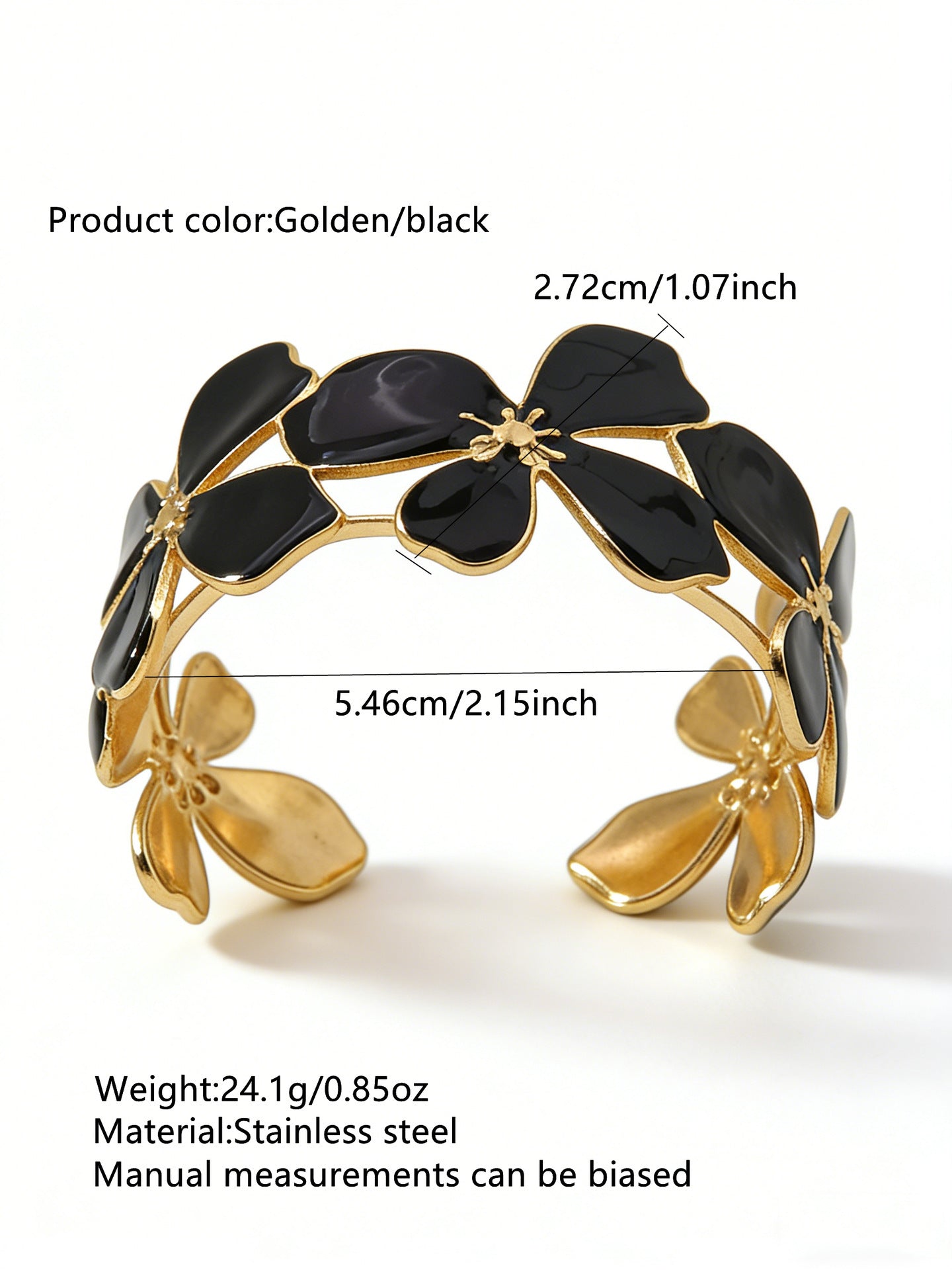 Steel Oil Dripping Cherry Special Interest Light Luxury Flowers Openings Bracelet