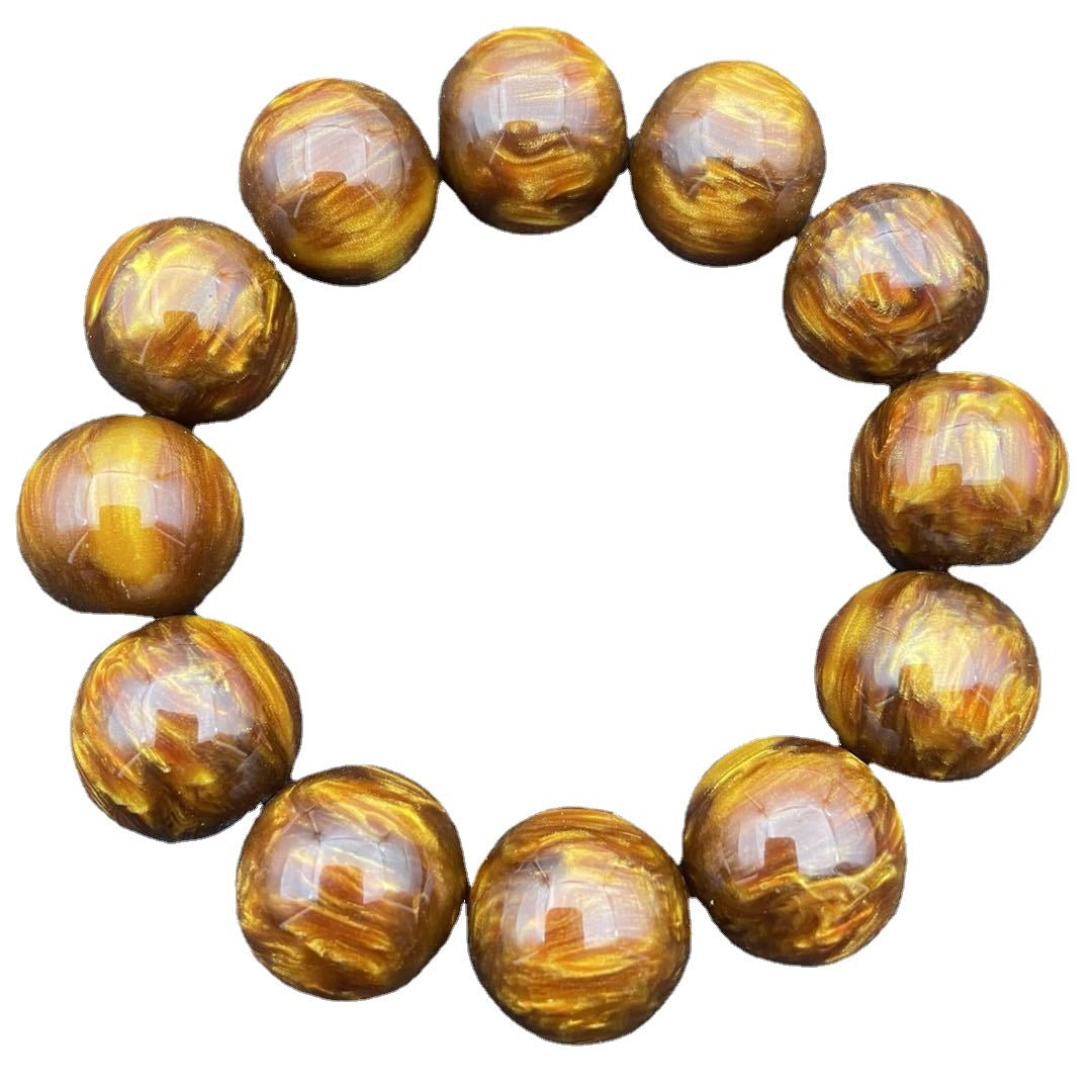 Men's Sea Willow Beads Amber Beaded Crafts Live Bracelets