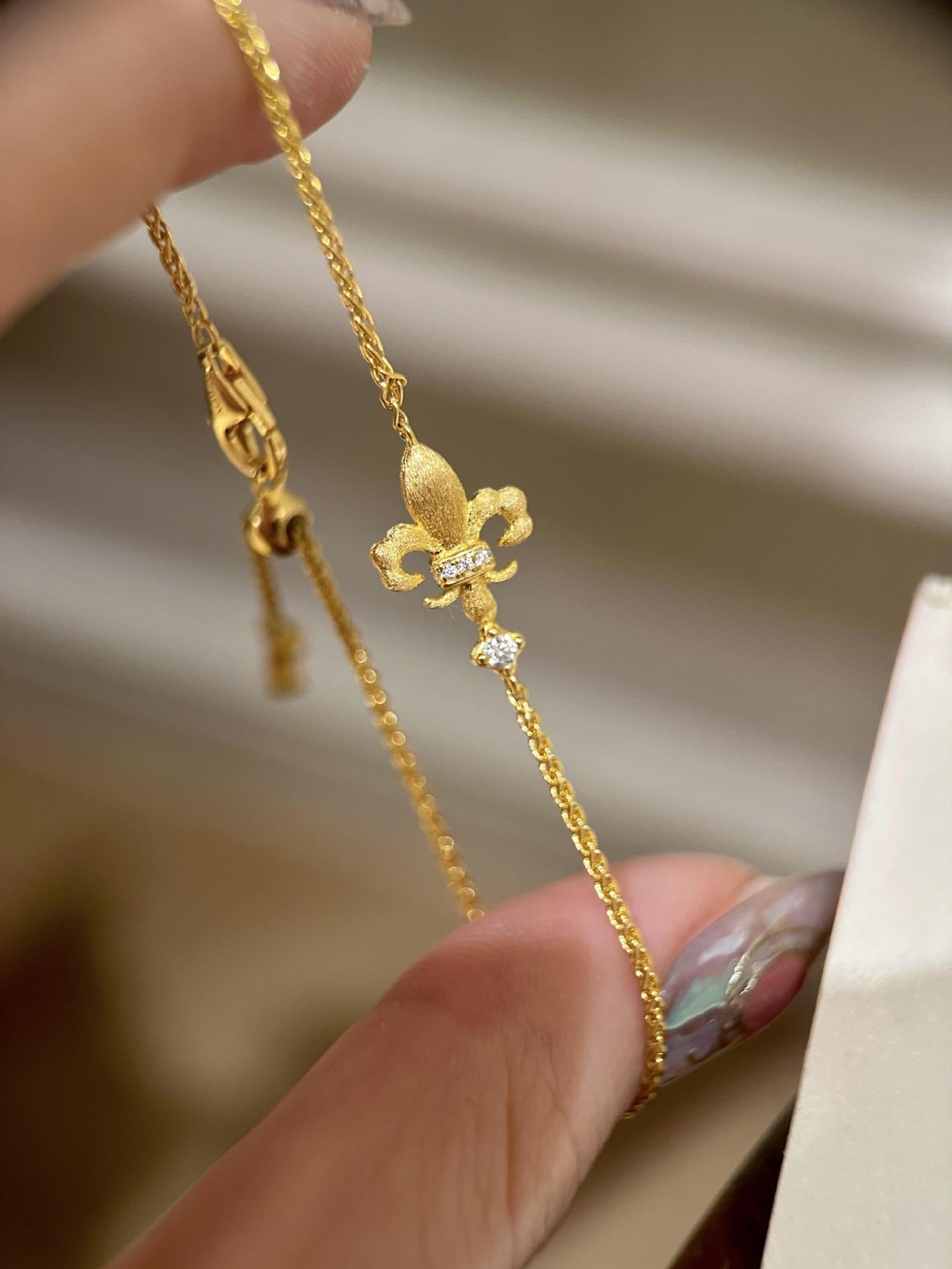 Brushed Chinese Style Vintage Court Light Luxury Bracelets