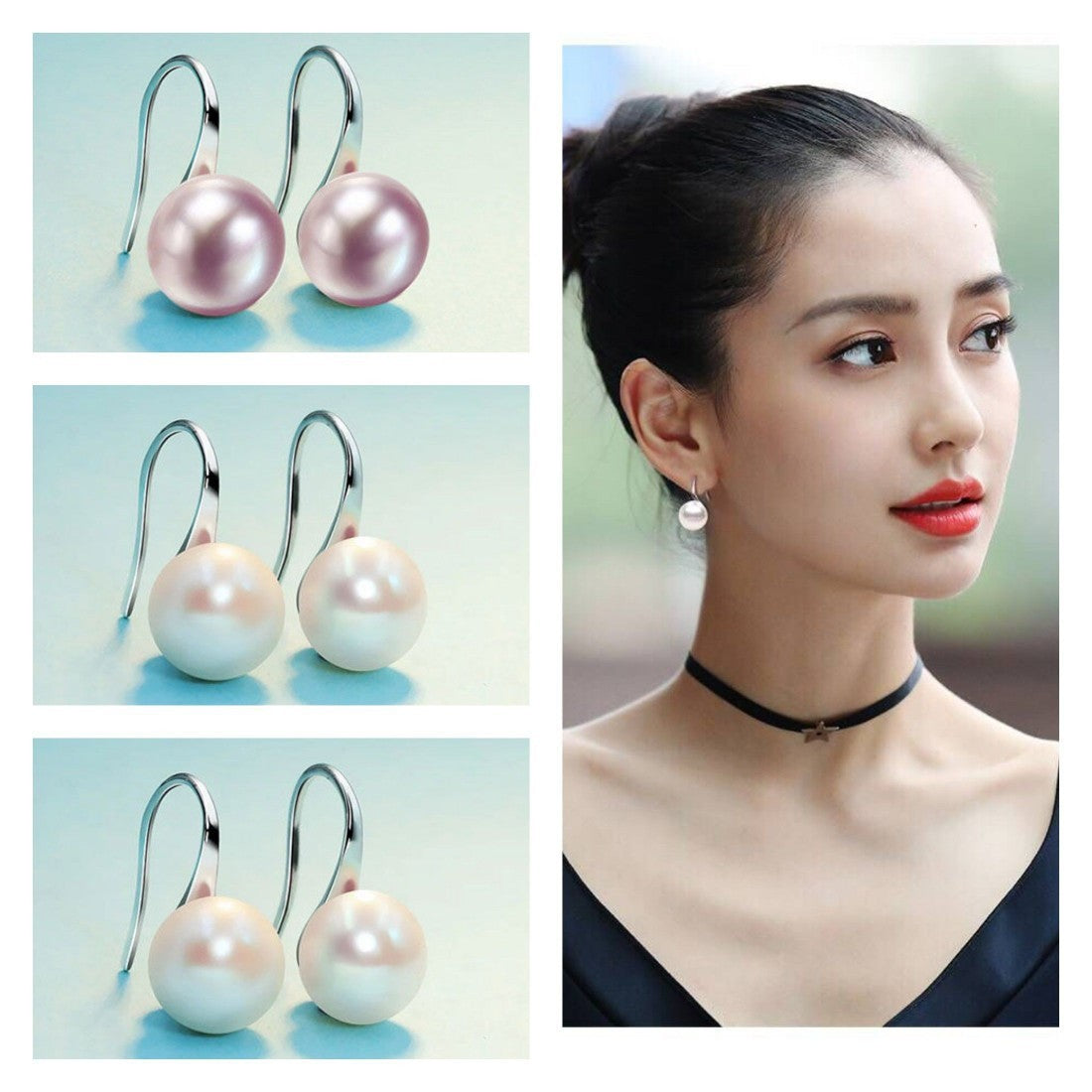 Women's Free Sier Ear High Heels Korean Style Refined Earrings