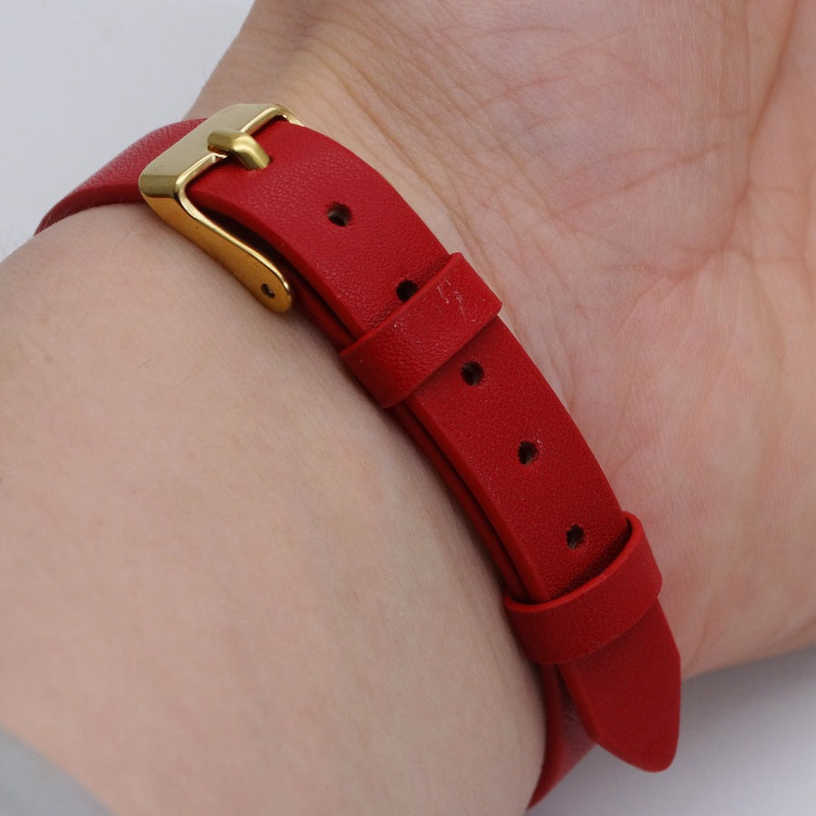 Women's & Men's Width Strap Red Rope Fashion Simple Belts