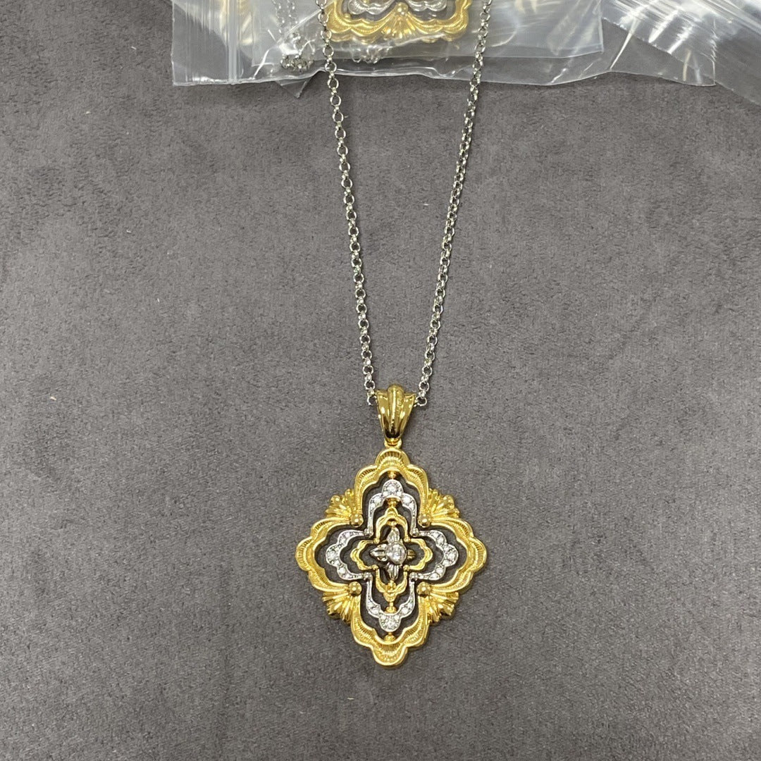 High Version Medium Clover Double-sided Wear Necklaces