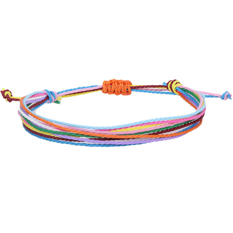 Bohemian Style Waterproof Wax Line Woven Bracelets