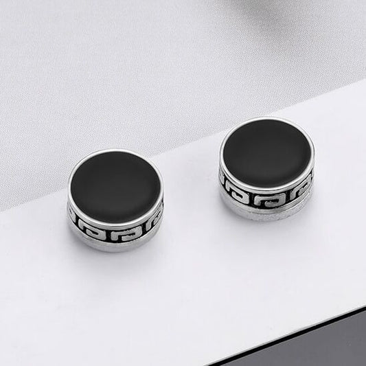 Men's Great Wall Pattern Fashion Single Trendy Unique Earless Rings