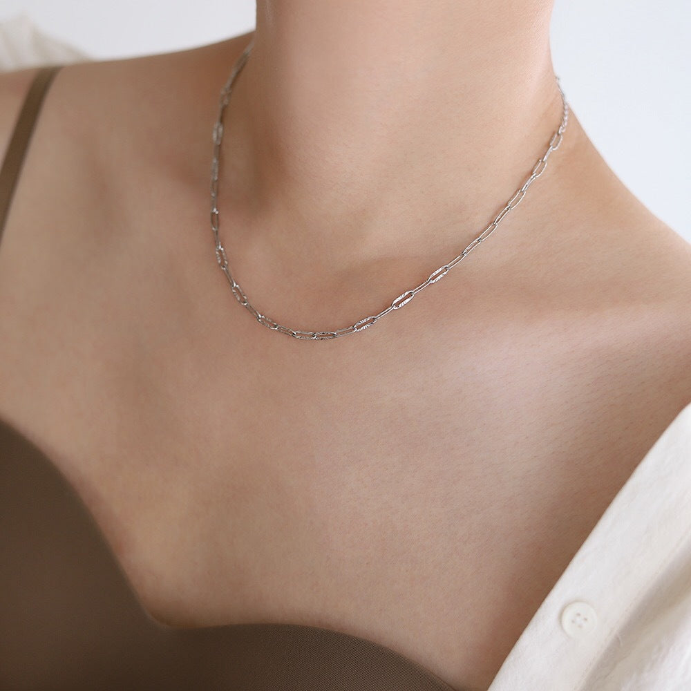 Entry Lux Twin Clavicle Chain Wholesale Necklaces