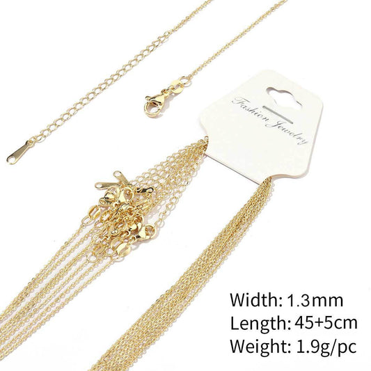 Women's Real Gold Color Retention Ball Bead Necklaces