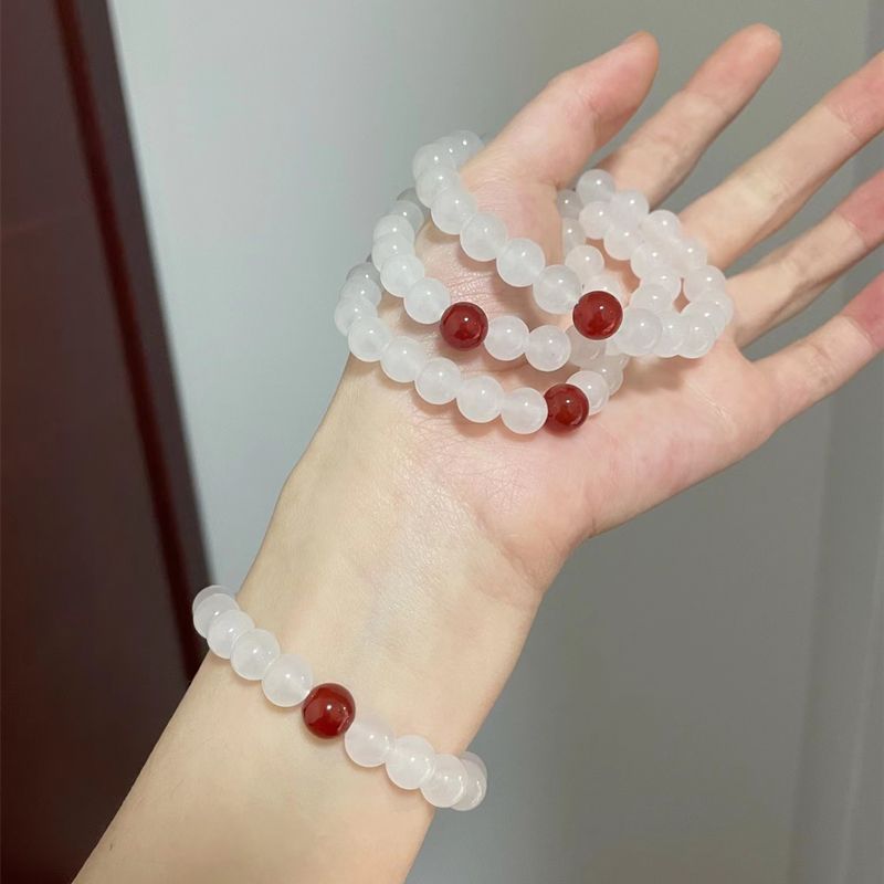 Women's Chinese Style Jade Hare Original Life Bracelets