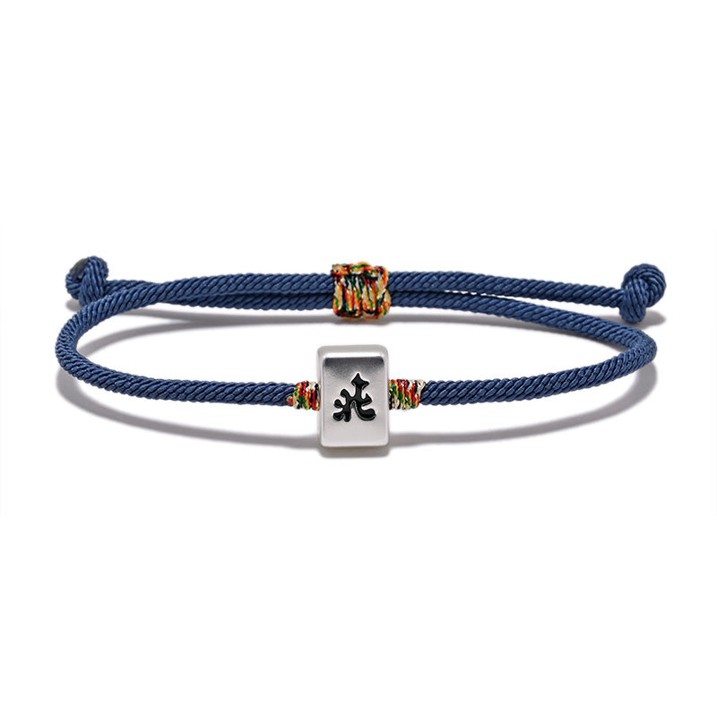 Export Personalized Ancient Retro Mahjong Fortune Bracelet