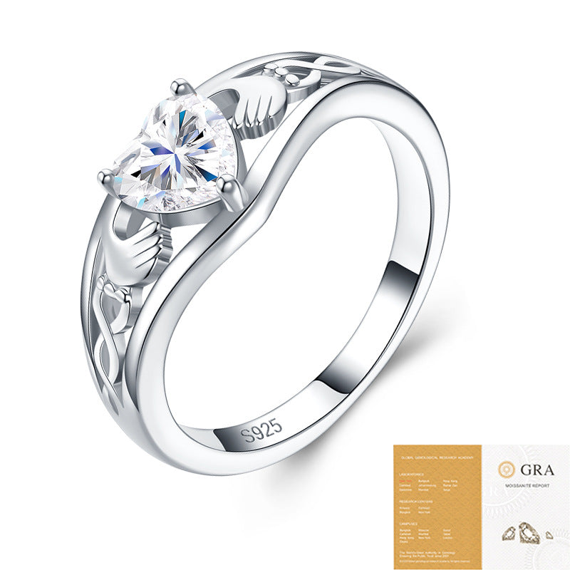 Personality Sier Lady Temperamental Design High-grade Sense Ring