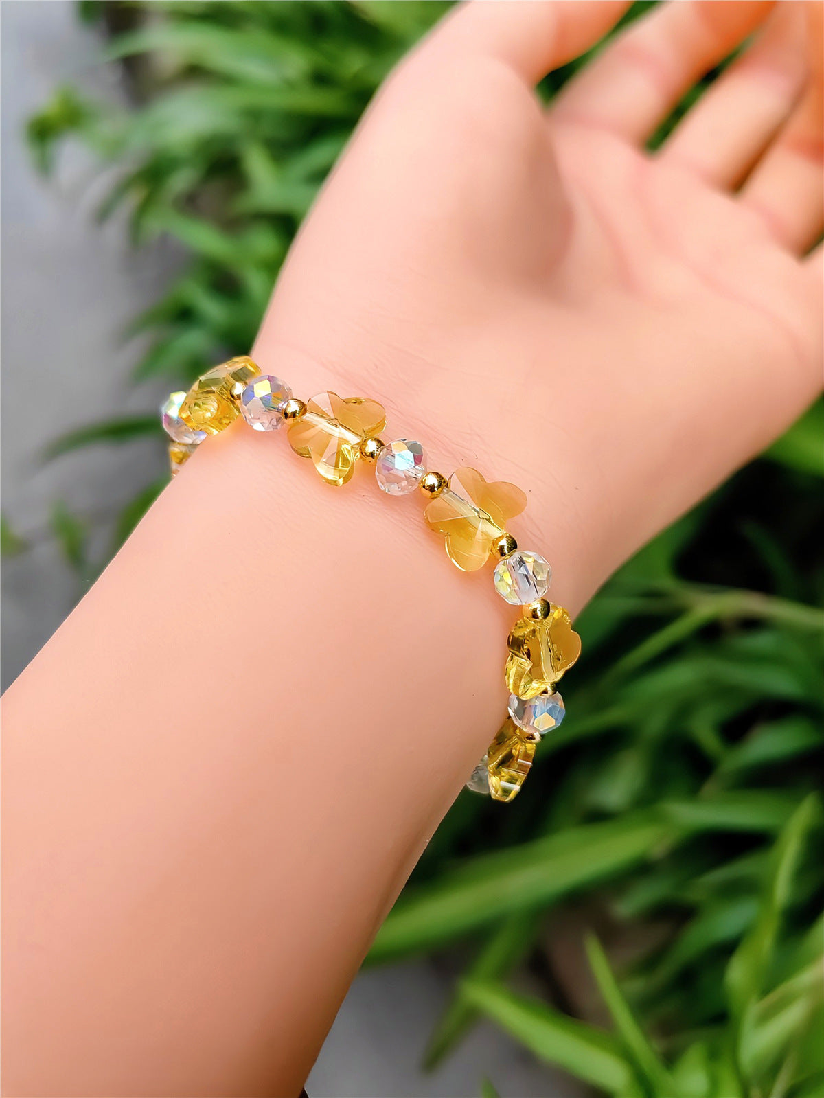 Women's Crystal Optional Sweet Fashion Ornament Butterfly Bracelets