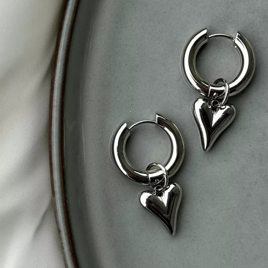 French Sweet Fashion Ear Detachable Trend Small Love Earrings