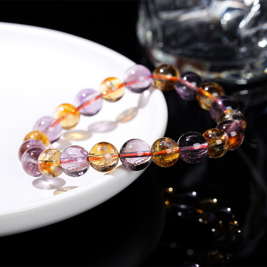 Jewelry Crystal Transparent Two-color Live Broadcast Bracelets