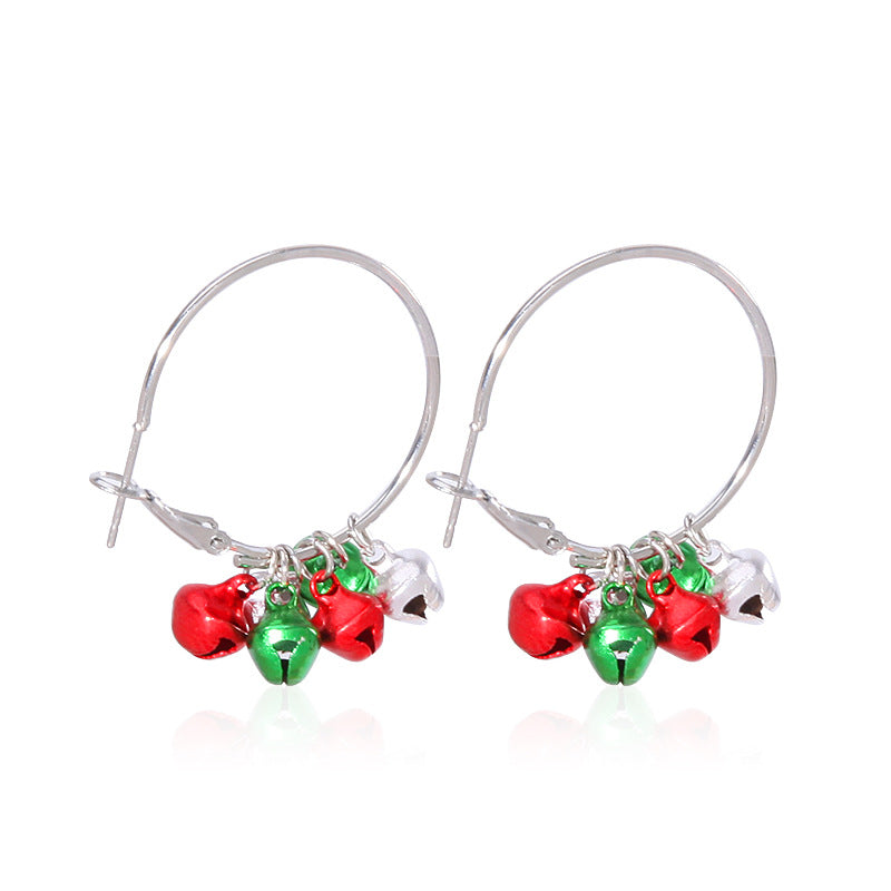 Women's Christmas Fashion Design Long Alloy Bulb Earrings