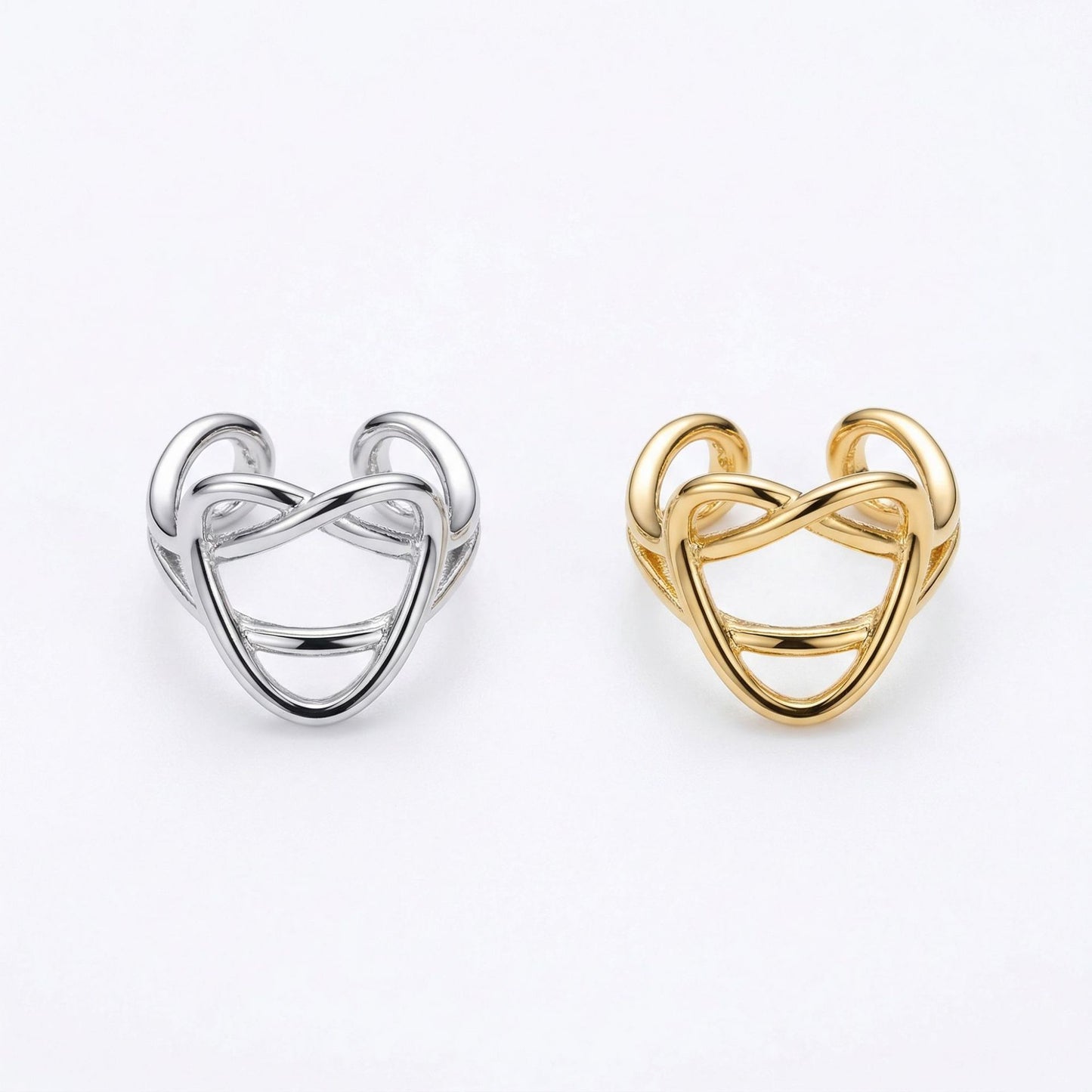Copper Light Luxury Personality Unique Irregular Ear Clip